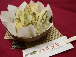 岩津ねぎの天ぷら。レシピもぜひご覧ください！